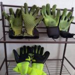 goalkeeper gloves left out to dry